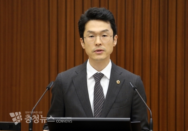 5분 발언하는 노종용 세종시의회 의원 / 충청뉴스 최형순 기자