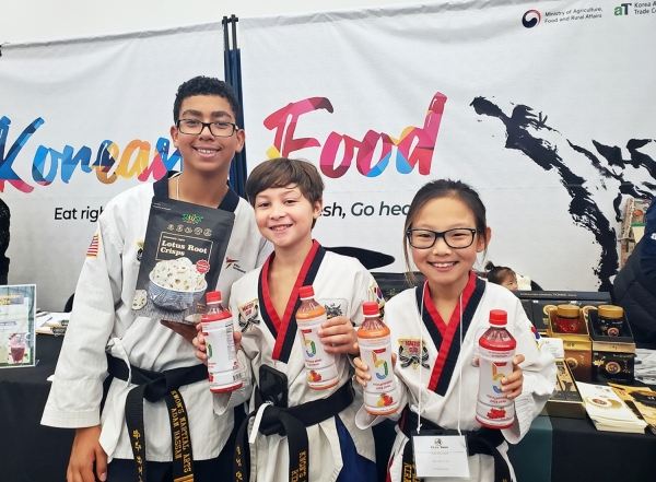 뉴욕오픈 태권도 챔피언십 경기장 내 K-FOOD 홍보관