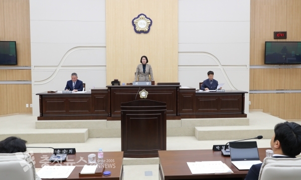 대전 동구의회 제246회 임시회 본회의.