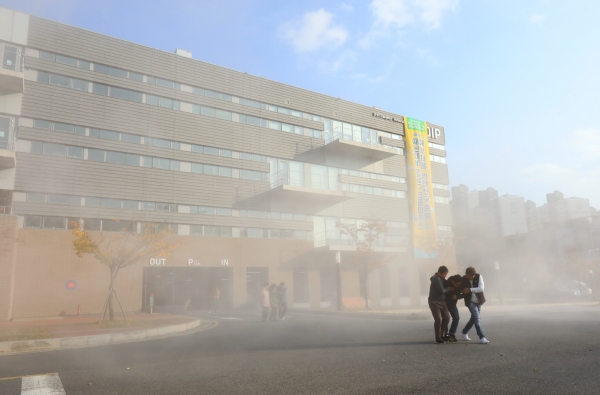 31일 ‘2019 재난대응 안전한국훈련 통합현장훈련’의 일환으로 대학교 가스폭발∙대형화재 현장대응훈련 실시