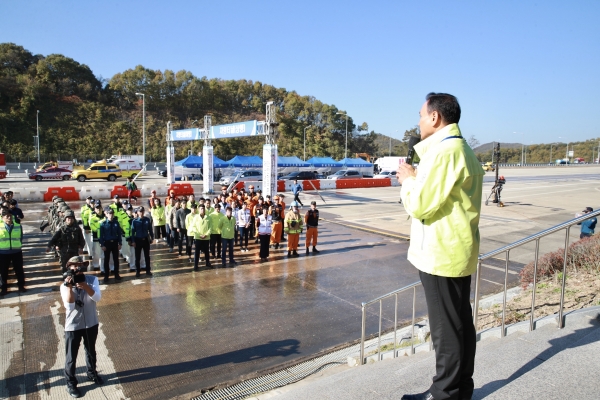 2019 재난대응 현장훈련에서 구본영 시장 당부의 말