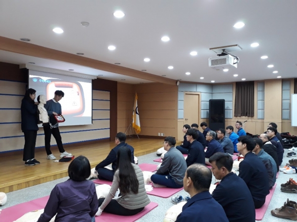 심장충격기 사용법 교육