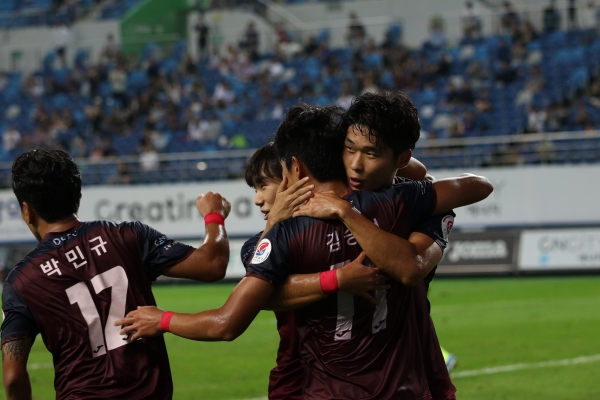 대전시티즌 경기 모습