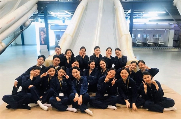 배재대 항공운항과 학생들이 3~8일 아랍에미리트 아부다비에 위치한 세계적 항공사 ‘에티하드’에서 현장실습을 진행하고 있다