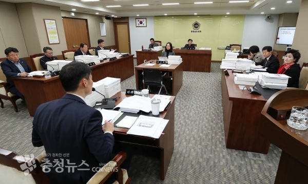 충남도의회 행자위 TP 행정사무감사