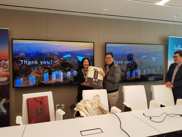 김돈곤 청양군수, 미국 서부지역 혁신관광정책 수집-LA관광청 방문