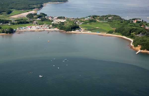 고남7리 마을 항공사진