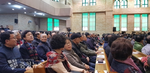 의정설과 보고회에 참석한 대덕구 주민들 모습.