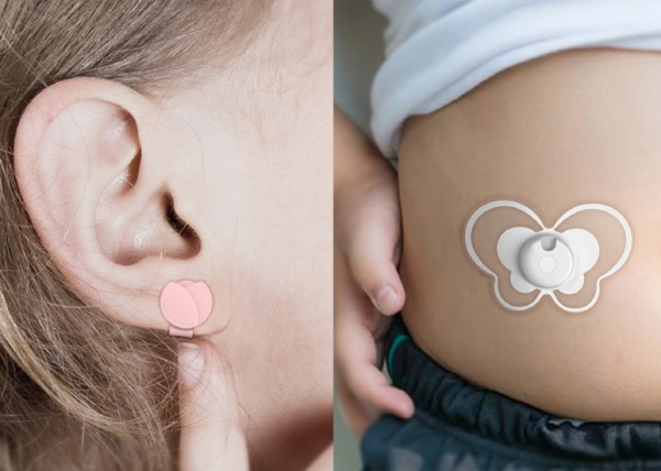 백선희․탁현재 학생의 ‘IN-BLOSSOM’디자인 제품 부착 모습