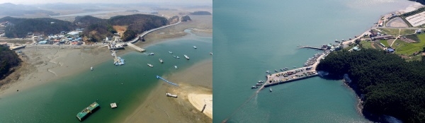 (좌) 대야도항, (우) 만대항