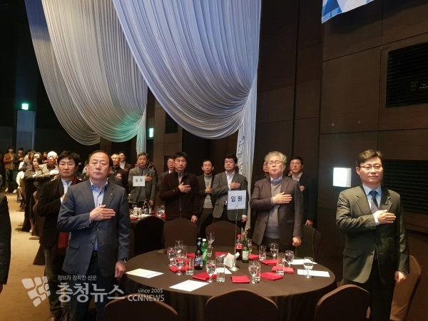 시체육회 송년의 밤 내빈석 모습.