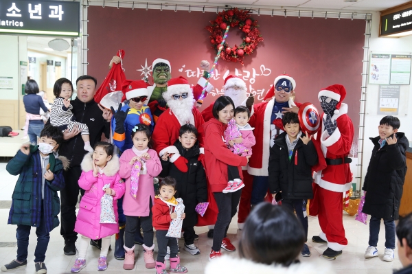 건양대병원 산타방문 행사