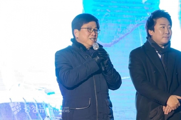 최교진 세종시교육감과 임채성 세종시의원