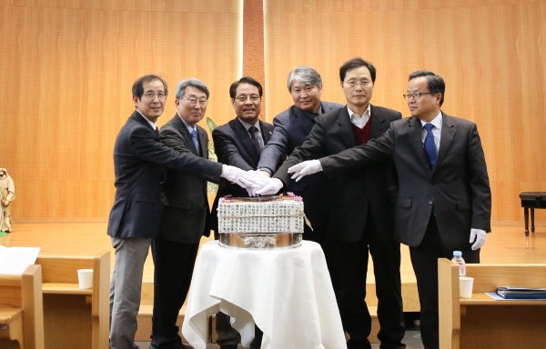 한남대 신년축하 떡케익 커팅식