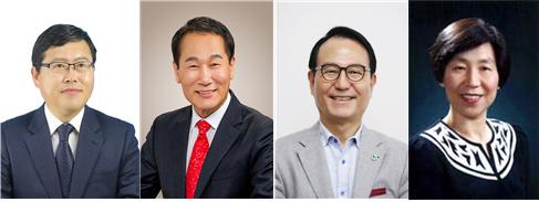 왼쪽부터 장기수, 도병수, 박상돈, 엄금자 예비후보