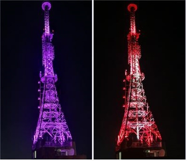 식장산 LED 경관조명