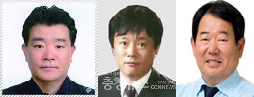 (왼쪽부터) 정민규 前 동구체육회 수석부회장, 박희정 前 중구체육회 부회장, 전문수 前 유성구체육회 부회장