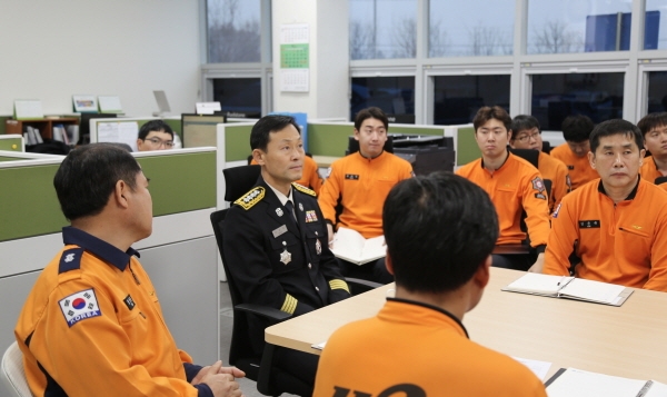 방상천 보령소방서장 관내 119 안전센터 방문