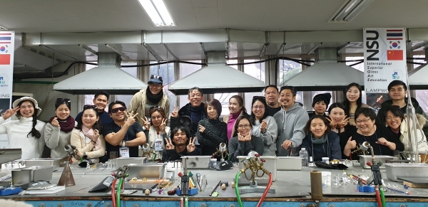 국제최고위유리예술교육과정_램프워킹 실습실