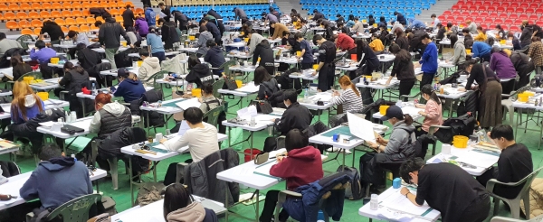 배재대 2020학년도 정시 미술 실기고사 모습