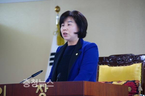 김영애 아산시의회 의장 / 충청뉴스 최형순 기자