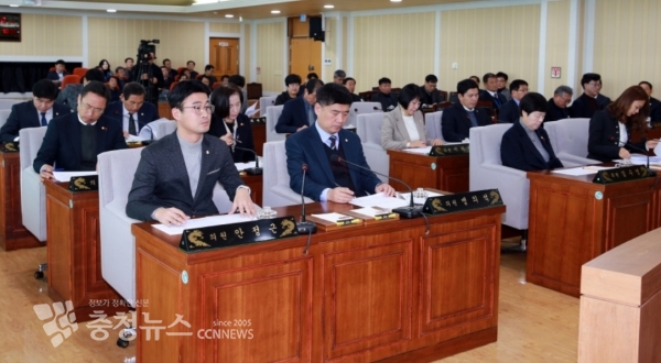 아산시의회 제216회 임시회 모습