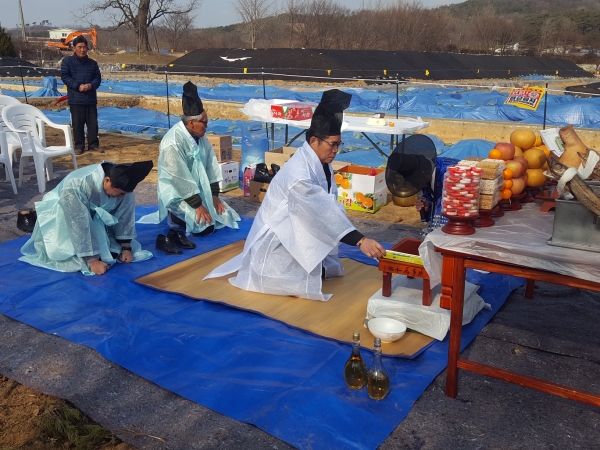 면천은행나무 목신제 개최 모습