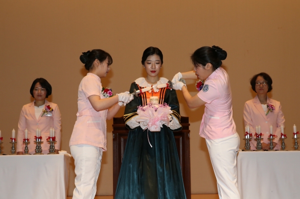 2019년도 나이팅케이일 선서식 장면