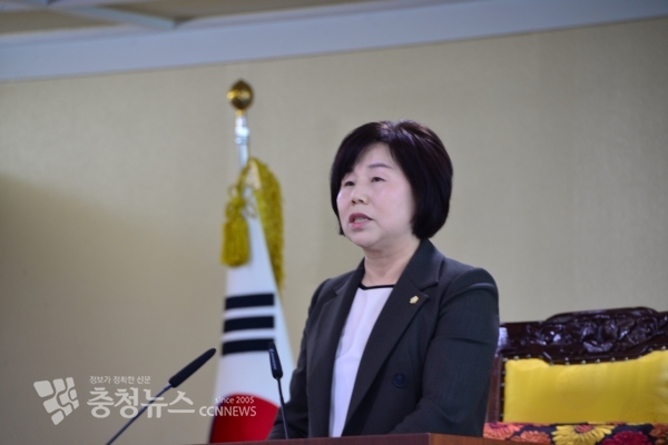 김영애 아산시의회 의장 / 충청뉴스 최형순 기자