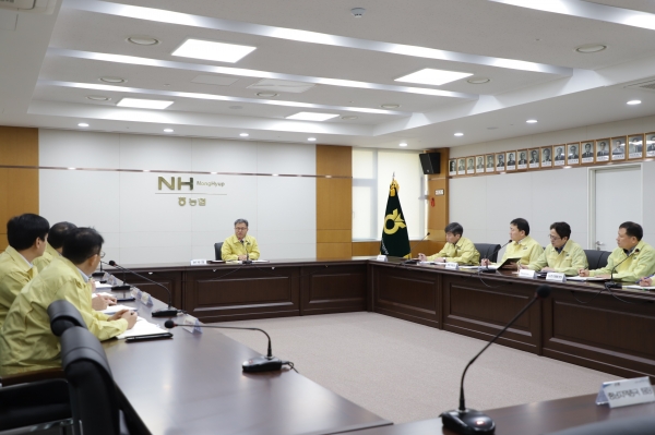 코로나19 감염방지 대책회의 개최 모습