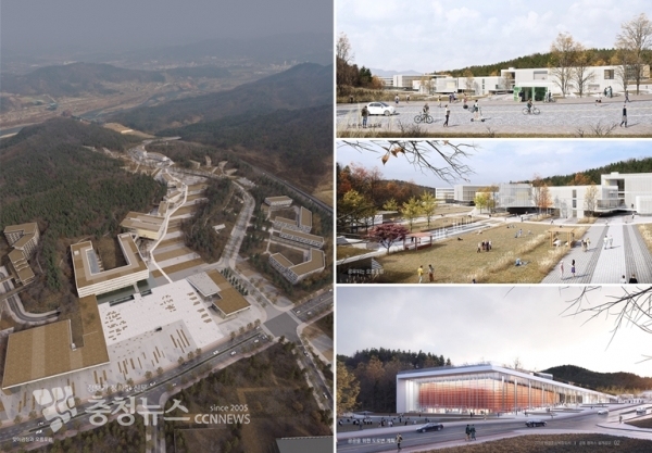 공동캠퍼스 설계공모 당선작 조감도