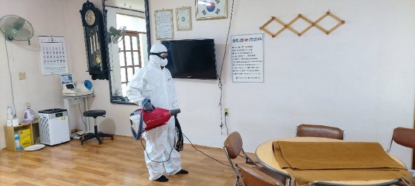 보령댐 주변 ‘코로나19’ 감염 예방 소독 지원