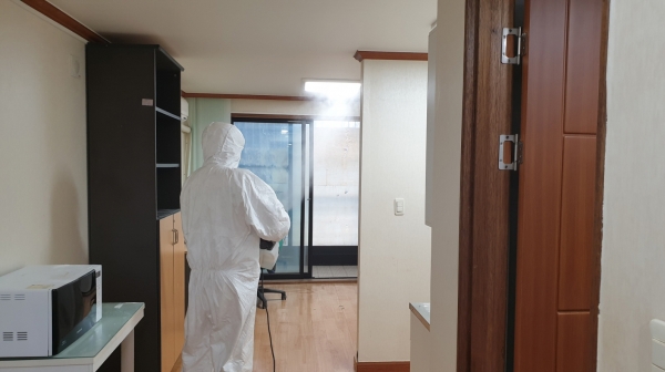 학생생활관 방역활동