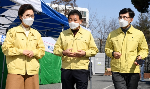 박용갑 중구청장, 보건소 방문