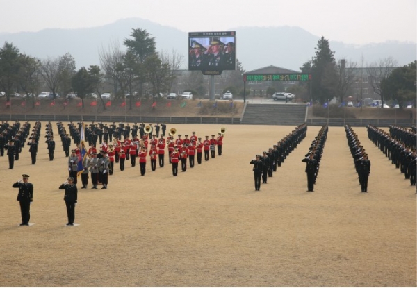 대전과기대 부사관학군단(RNTC 4기), 합동 임관식  모습