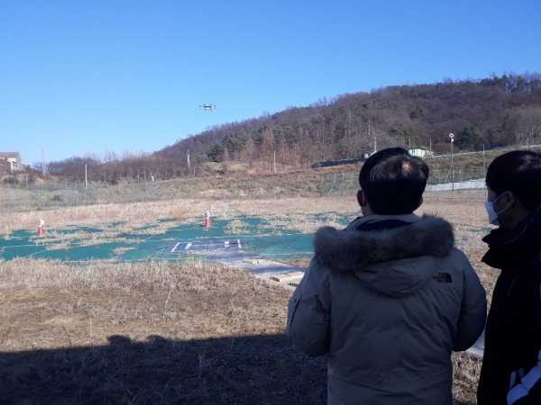 드론방역 실시 모습