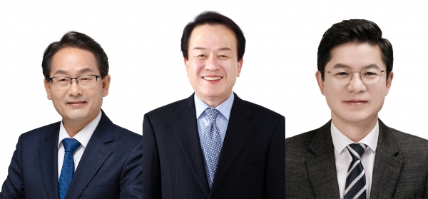 (왼쪽부터) 더불어민주당 강준현, 이강진, 이영선 예비후보