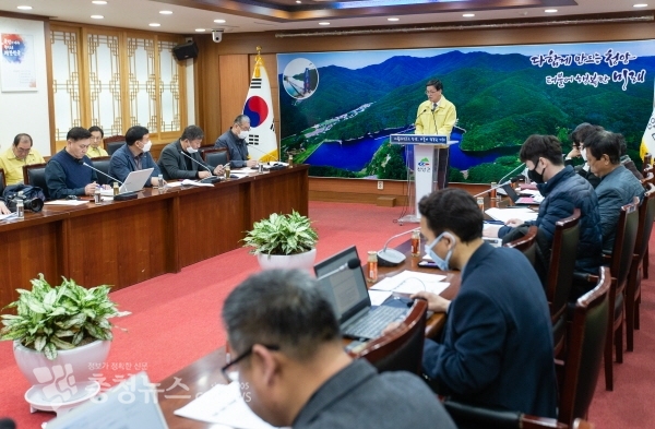김돈곤 청양군수 3월 정례브리핑
