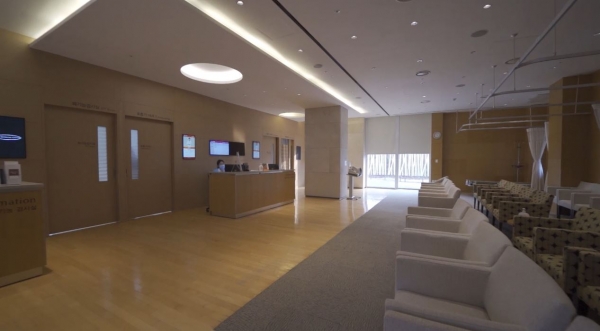 유성선병원 호흡기 환자 외래 진료 대기실.