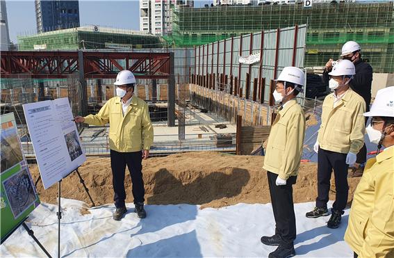 이문기 신임 행복청장, 해밀리(6-4생활권) 부지조성공사 현장 점검