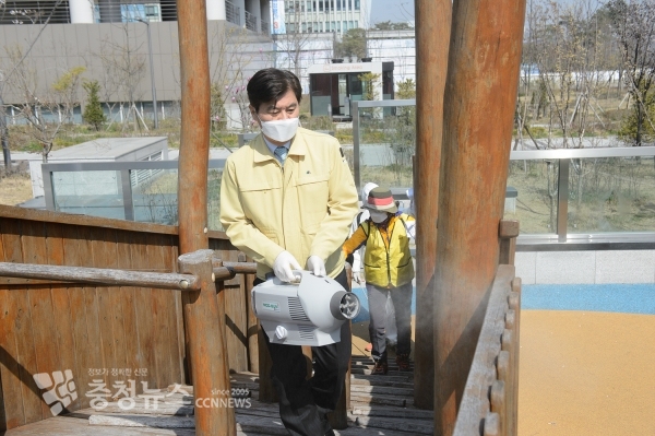 보람동주민자치위원회 방역 봉사