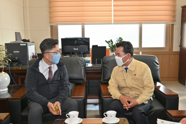 김현수 농림축산식품부장관 방문 장면