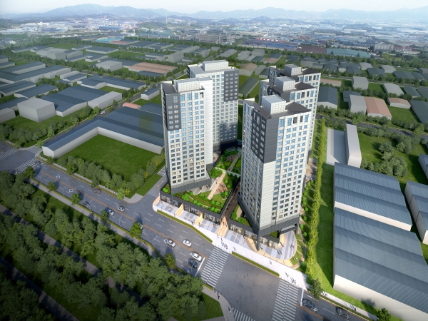 광주광역시 광산구 하남동 오피스텔 조감도