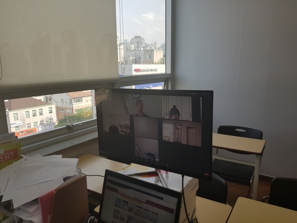 원격수업 장면.