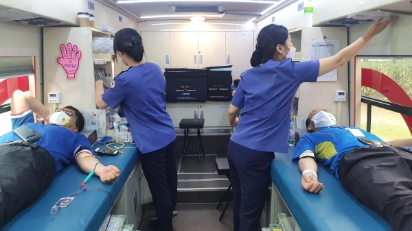 본부 및 협력사 직원 58명 헌혈통해 생명 사랑실천 동참