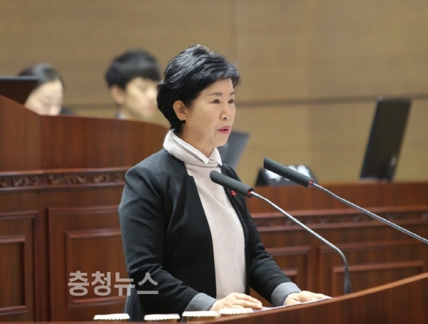 엄소영 천안시의회 의원 5분발언 / 충청뉴스 최형순 기자