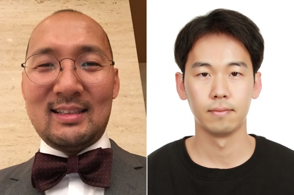 왼쪽부터 KAIST 박지호 바이오및뇌공학과 교수와 김희곤 박사