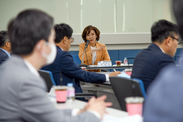 이진숙 총장, 단과대학 순회 간담회 개최 모습