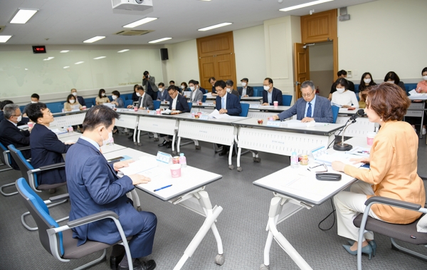 이진숙 총장, 단과대학 순회 간담회 개최 모습