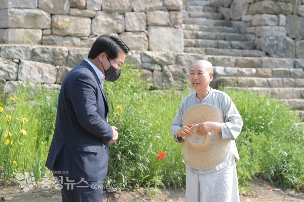 오세현 아산시장, 윤정사·오봉사·옥련암 등 관내 사찰 방문